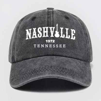 Nashville Tennessee Washed Baseball Cap