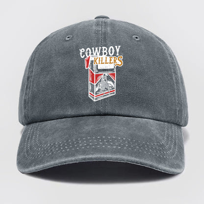 Cowboy Killers Somking Washed Baseball Cap
