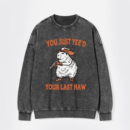 You've Lost Your Last Chance Washed Sweatshirts