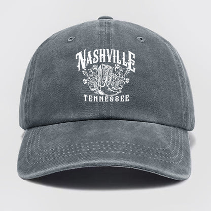 Nashville Tennessee 1972 Washed Baseball Cap