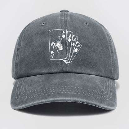 Ace Cowboy Punchy Washed Baseball Cap