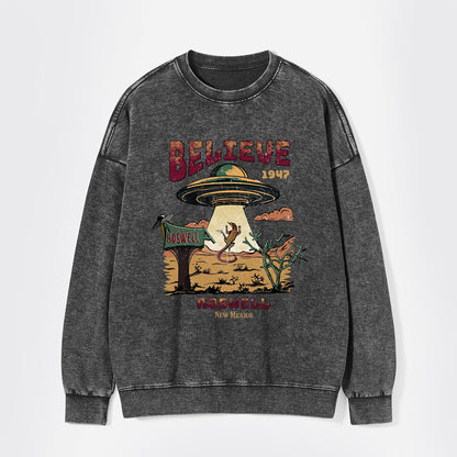 Believe Alien Washed Sweatshirts