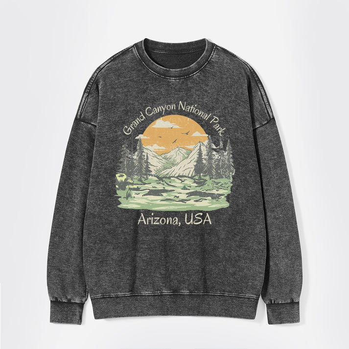 Grand Canyon National Park Washed Sweatshirts