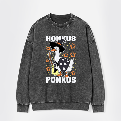 Honkus Ponkus Washed Sweatshirts