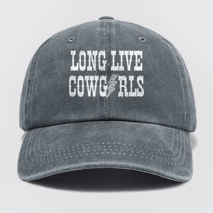 Long Live Cowgirl Washed Baseball Cap