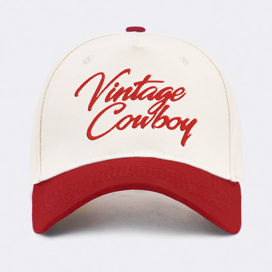Vintage Cowboy Embroidered Baseball Cap