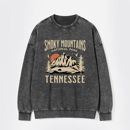 Smoky Mountains National Park Tennessee Washed Sweatshirts