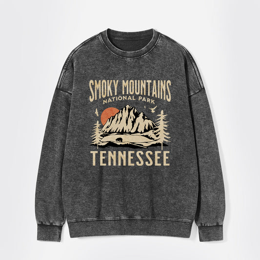 Smoky Mountains National Park Tennessee Washed Sweatshirts