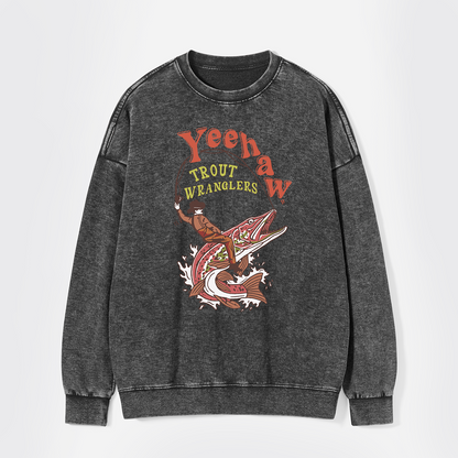 Wranglers Cowboy Fishing Club Washed Sweatshirts