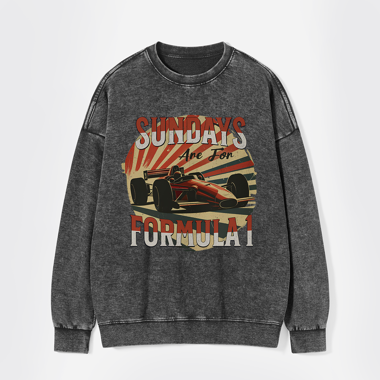 Retro F1 Washed Sweatshirts