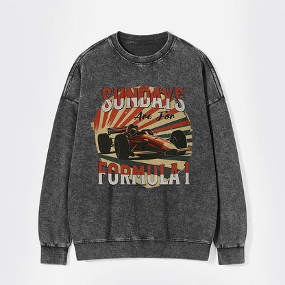 Retro F1 Washed Sweatshirts