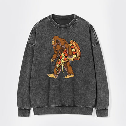 Bigfoot Pizza Washed Sweatshirts