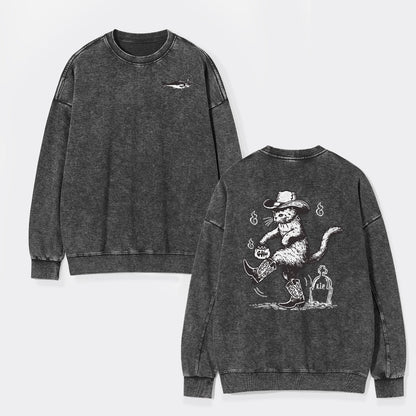 Are You Ready To Take My Grudge Washed Sweatshirts