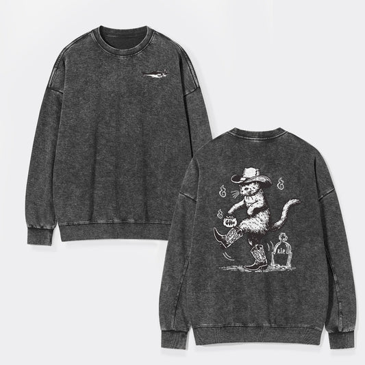 Are You Ready To Take My Grudge Washed Sweatshirts