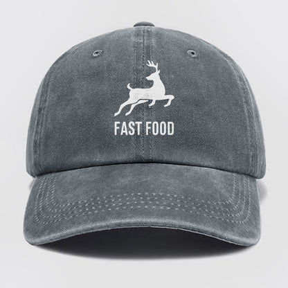 Fast Food Washed Baseball Cap