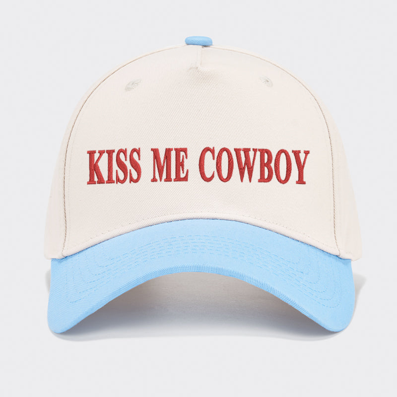 Kiss Me Cowboy Baseball Cap