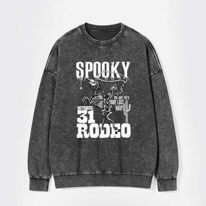 Retro Spooky Rodeo Washed Sweatshirts