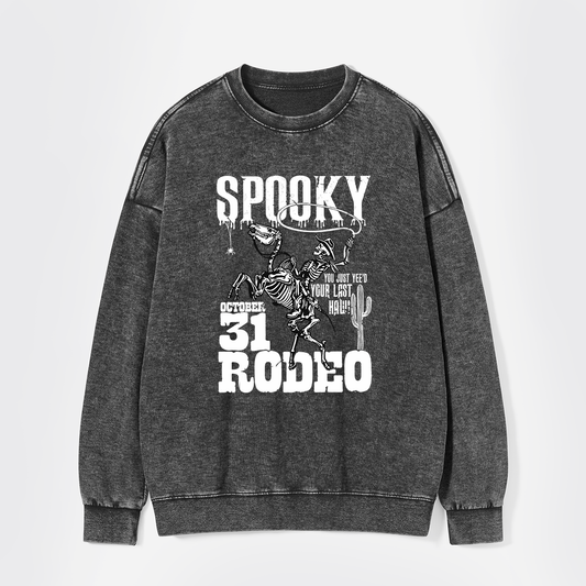 Retro Spooky Rodeo Washed Sweatshirts