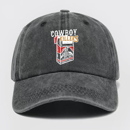 Cowboy Killers Somking Washed Baseball Cap