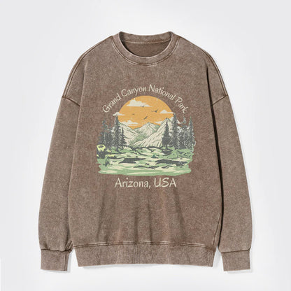 Grand Canyon National Park Washed Sweatshirts