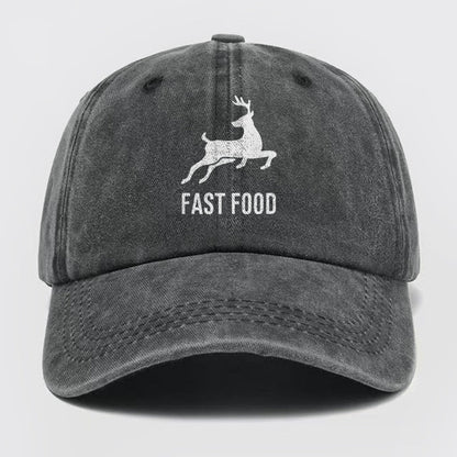 Fast Food Washed Baseball Cap
