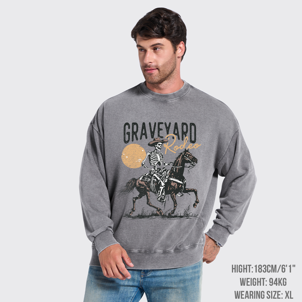 Graveyard Rodeo Washed Sweatshirts
