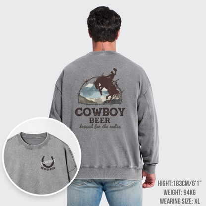 Beers Brewed for The Cowboy Rodeo Washed Sweatshirts