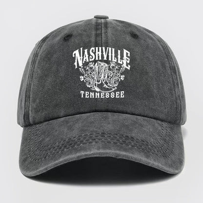 Nashville Tennessee 1972 Washed Baseball Cap