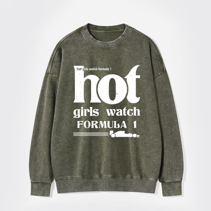 Formula One Washed Sweatshirts