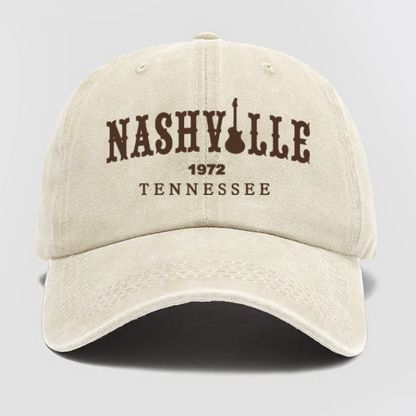 Nashville Tennessee Washed Baseball Cap