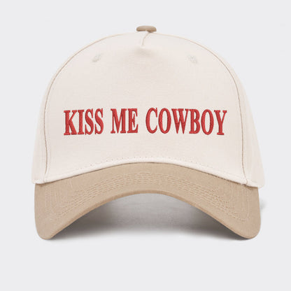 Kiss Me Cowboy Baseball Cap