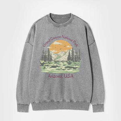 Grand Canyon National Park Washed Sweatshirts