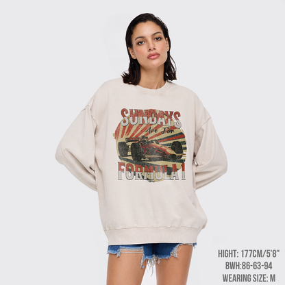 Retro F1 Washed Sweatshirts