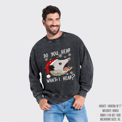 Do You Hear What I Hear Washed Sweatshirts