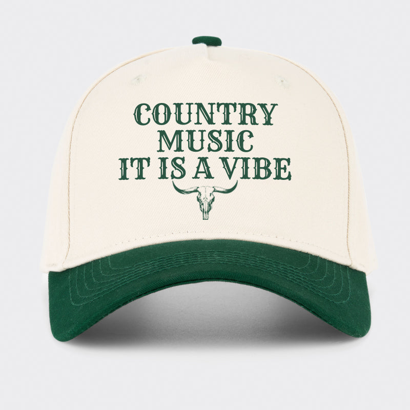 Country Music It Is A Vibe Baseball Cap