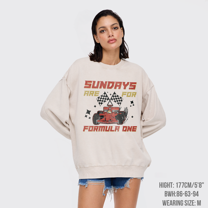 Sundays Are For F1 Racing Washed Sweatshirts