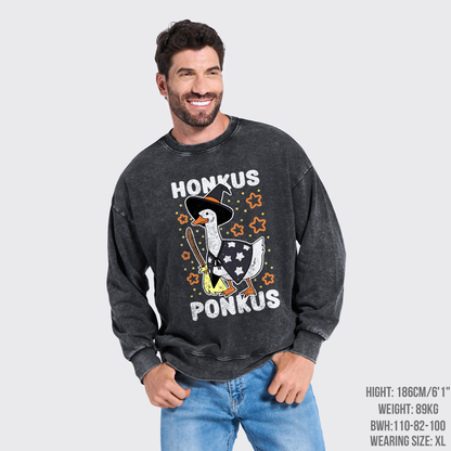 Honkus Ponkus Washed Sweatshirts