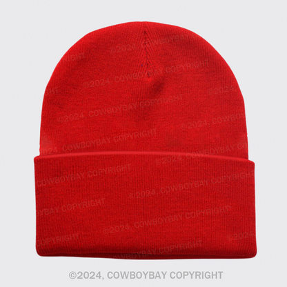 Solid Color Light Plate Knitted Beanie