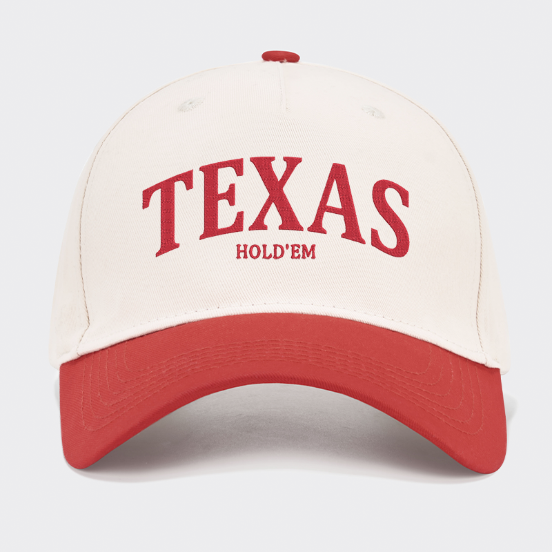 TEXAS Hold'em Embroidered Baseball Cap