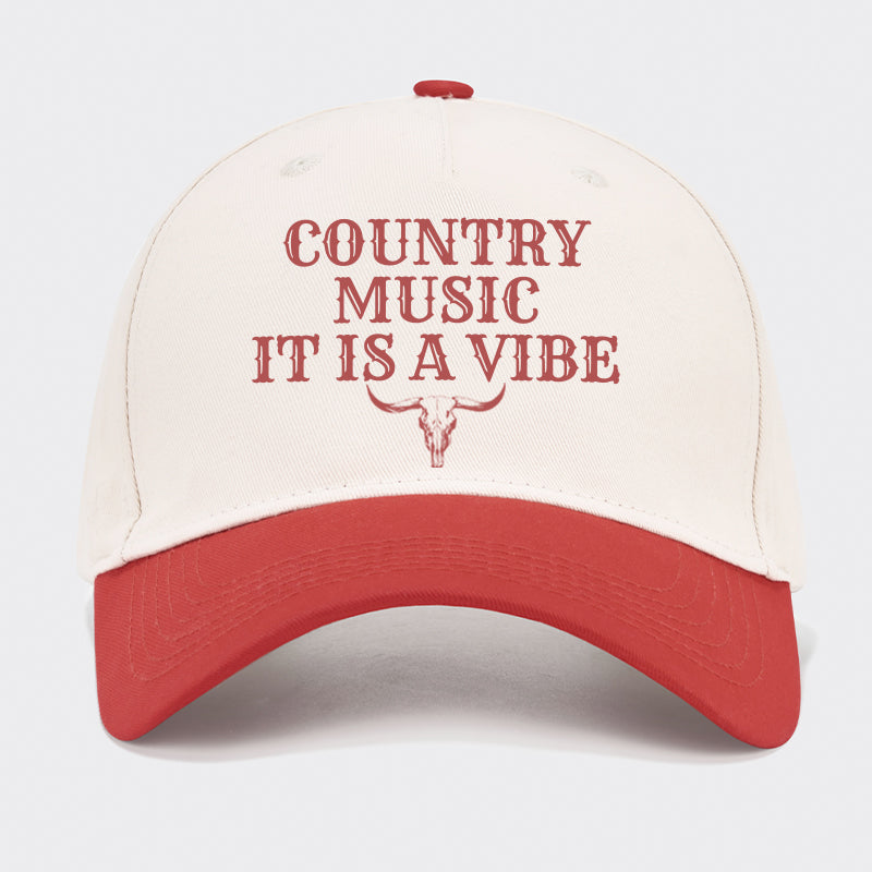 Country Music It Is A Vibe Baseball Cap