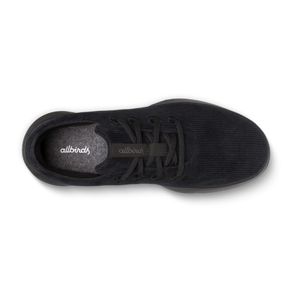 Women's Runner Go - Corduroy - Natural Black (Dark Grey Sole)