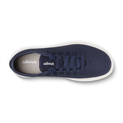 Women's Canvas Piper - Deep Navy (Natural White Sole)
