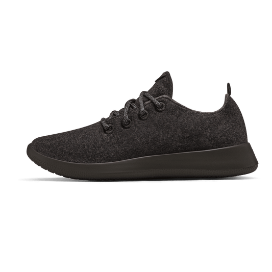 Women's Wool Runner - Natural Black (Black Sole)