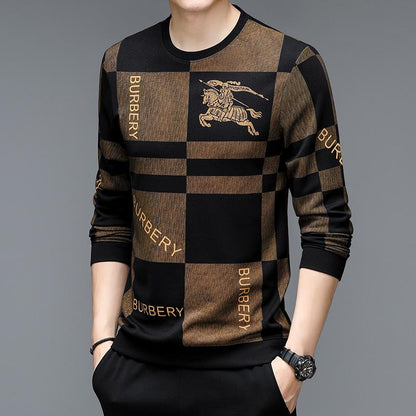 New Fashion Long Sleeved Underlay Men's Sweater 1023121801