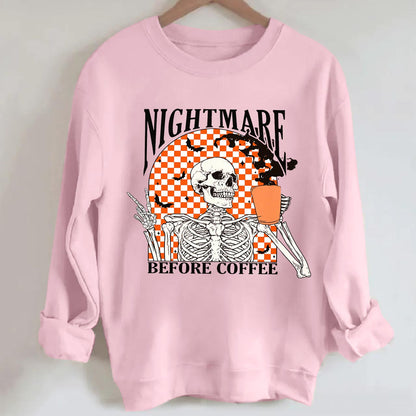 Nightmare Before Coffee Halloween Sweatshirt