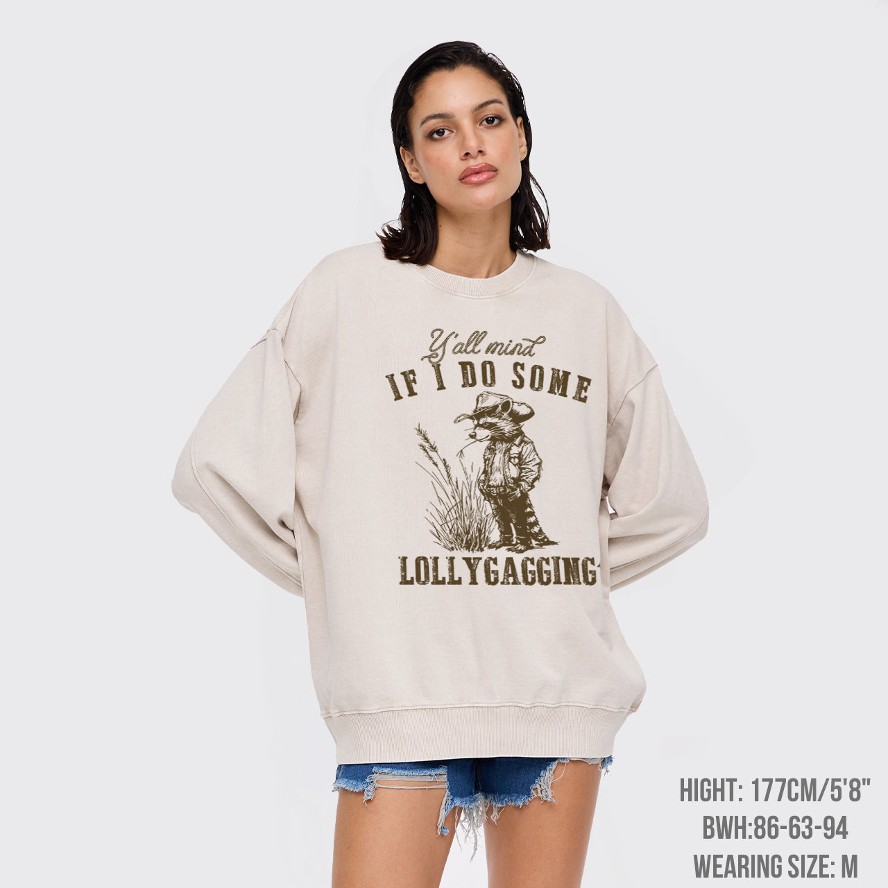 I Don't Think You'll Mind If I Take A Break Washed Sweatshirts