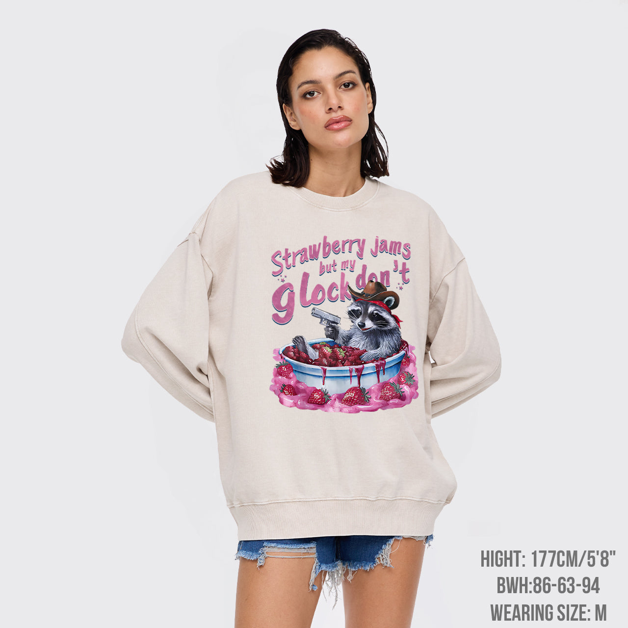 Let's Soak In The Strawberry Bath Washed Sweatshirts