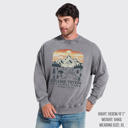 Grand Teton National Park Washed Sweatshirts