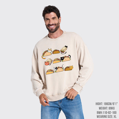Taco Cat Washed Sweatshirts